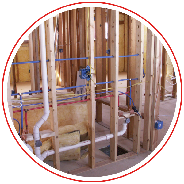 plumbing in a new build
