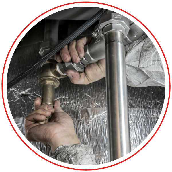 plumber repairing pipes