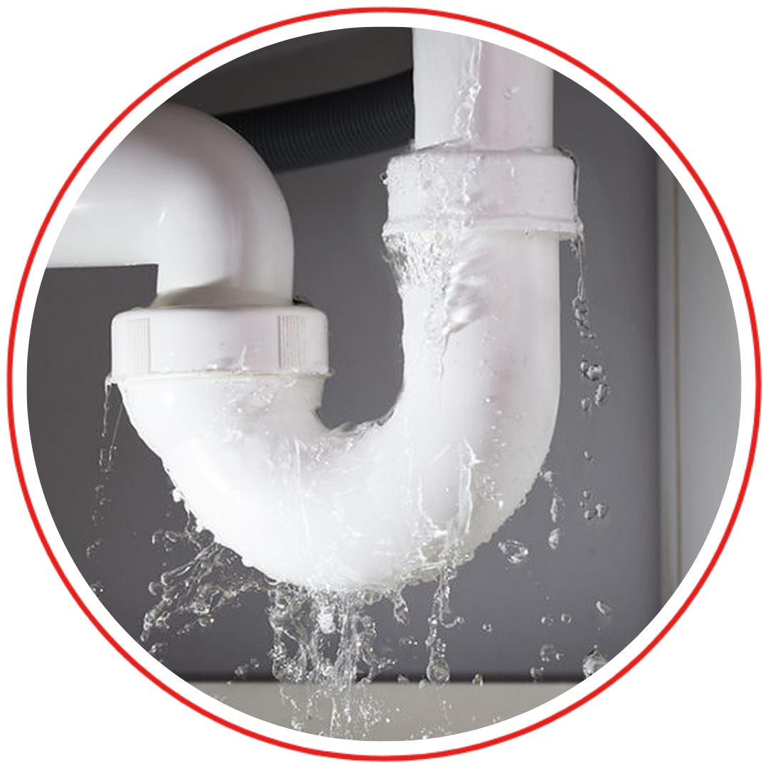 pipes leaking water